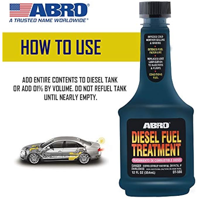 Abro DT-508 SUV CAR DIESEL FUEL TREATMENT FOR INJECTOR CLEANING & EASY FUEL COMBUSTION (354 ML) - Image 4